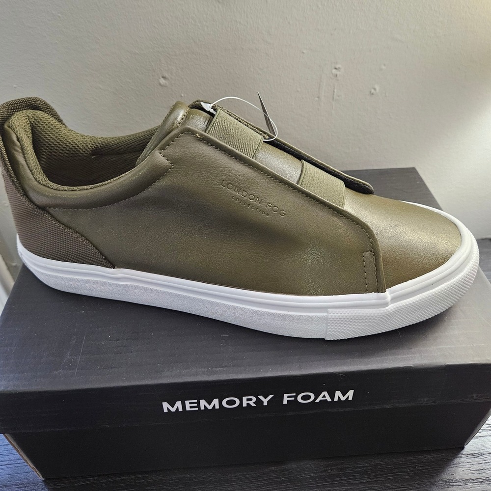 London Fog Men Dark Olive LFM-Francis Slip On Memory Foam Sneakers Size 9.5M - Picture 11 of 11